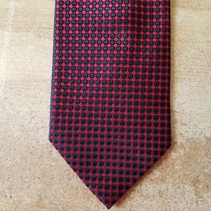 Bruno Pirttelli Roma 100% Silk Neck Tie Black & Red